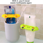 4 Pack Cartoon Toothpaste Tube Squeezer - Animal Manual Tube Squeezer-4WHITE