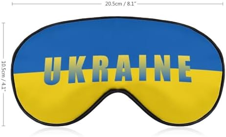 Ukraine Ukrainian Flag Eye Masks for Sleep with Elastic Strap Soft Eyes Cover Eyeshade for Night Sleeping Travel