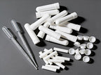 12 Sets Essential Oil Aromatherapy Tubes Inhaler Sticks Blank Nasal Inhalers(12 Complete Sticks) + 2 Polyethylene Pipette Droppers