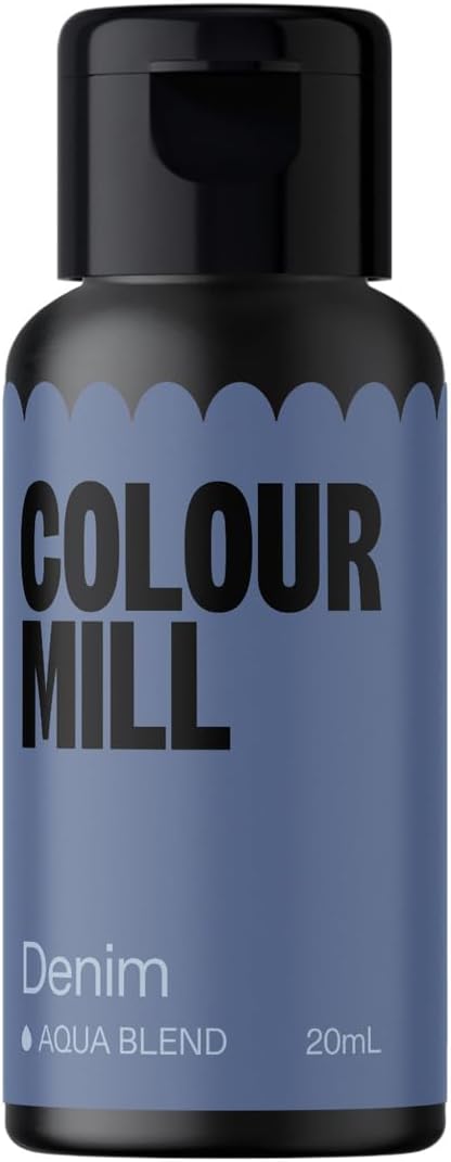 Colour Mill Aqua Blend Water-Based Food Coloring, 20 Milliliters Denim