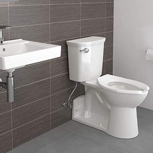 American Standard 5901100.020 Commercial Elongated Open Front Toilet Seat with Stainless Steel Hinge, White