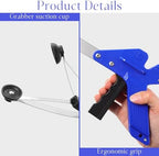 Sabary 2 Pcs 35 Inch Suction Cup Grabber Reacher Heavy Aluminum Trash Pick up Stick, Long Handy Aids Nonslip Claw Reach Tool for Elderly Pick up Trash Arm Extension Litter Picker(Blue)