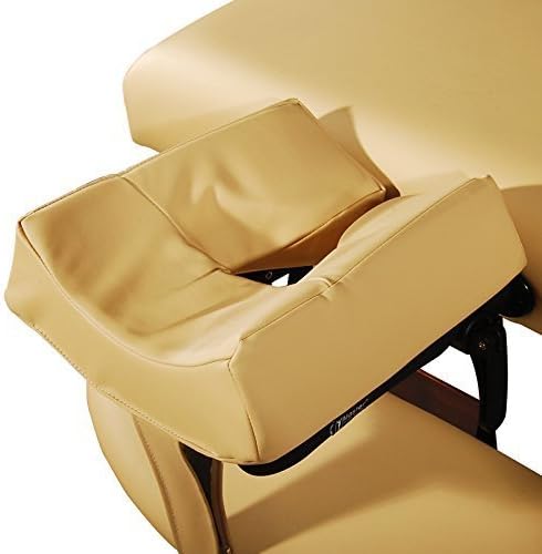 Master Massage Patented Memory Foam Ergonomic Dream Face Cushion Pillow Headrest, Cream