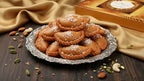 Ghasitaram Gifts Jaiccha Holi- Sweets/Holi Hampers/Thandai Transparent Holi Guft box with Gujiyas, Thandai, Peanuts, Bhakarwadi and Mewa Bites