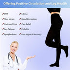 20-30 mmHg Medical Compression Tights for Women, Closed Toe Compression Pantyhose Support Graduated Compression Stockings Leggings Tights for Varicose Veins Edema