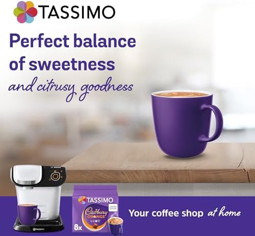 Tassimo Cadbury Orange Hot Chocolate Pods x8 (Pack of 5, Total 40 Drinks)