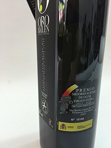 3 bottles Oro Bailen Family Reserve - Extra Virgin Olive Oil, New Harvest, 17-Ounce / 500 ml