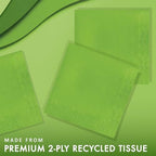 Creative Converting Touch of Color 2-Ply 50 Count Paper Lunch Napkins, Fresh Lime - 663123B