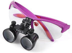 2.5X 3.5X Magnification Binocular Loupe Dental Loupes Magnifier with Light Magnifying Glasses Portable Headlight Headlamp (3.5X-R)