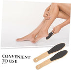 Healeved 2pcs Foot File Dead Skin for Exfoliating Feet Wood Care Tool for Smooth Sole Convenient Pedicure Supplies for Men and Women Easy to Clean and Use