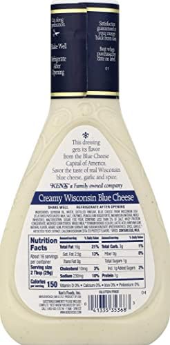 Ken's Steak House Creamy Wisconsin Blue Cheese Dressing (16 Fl Oz (Pack of 2))