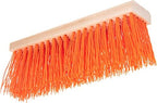 SPARTA Flo-Pac Plastic Floor Sweep, Heavy Sweep for Cleaning, 16 Inches, Orange, (Pack of 12)