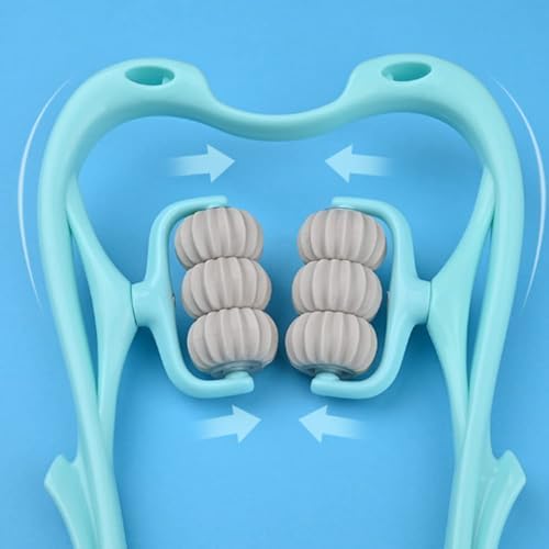 Cervical Spine Massager Clip Neck Massage Artifact six-Wheel kneading Neck Massager