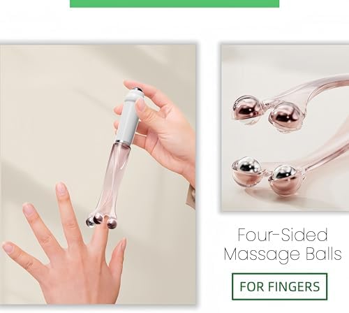 Finger Massager Roller, Hand Massage Tool, Improves Circulation, Relieves Arthritis, Hand Pain and Stress, Ideal for Fingers, Hands and Palms