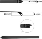 ZEALMAX 1 Pair Metal Eyeglass Arms Glasses Replacement Temple Legs Frame Black Universal