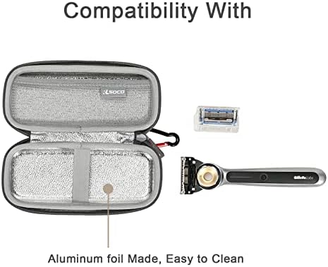 RLSOCO Hard Case Compatible With Gillette Labs Heated Razor & Leaf Razor (Small Size)