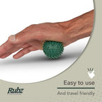 Due North Industrial Rubz Foot, Hand & Back Massage Ball, Relief from Plantar Fasciitis, Green
