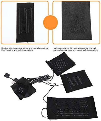 Sonew USB Electric Heating Pads, 5V 3 Gears Adjustable Washable Keep Warm for Heating Clothes or Pets Home in Winter