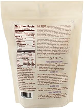 Bob's Red Mill Gluten Free Muesli, 16oz (Pack of 4) - Gluten Free, Non GMO, Kosher