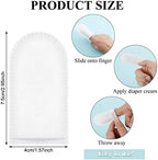 Treela 100 Pieces Finger Cots Disposable Finger Covers Newborn Baby Diaper Cream Fingernail Protectors Keeps Fingernail Clean for Home Travel