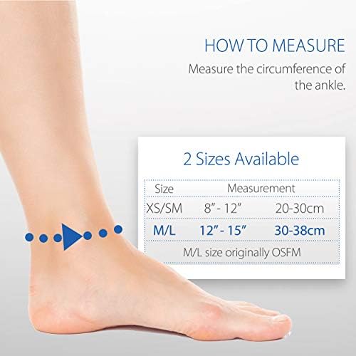 Core Products FootFlexor Foot Drop Brace - Soft Ankle Foot Orthosis (AFO) for Walking Support - Drop Foot Brace for Men & Women, Medium/Large