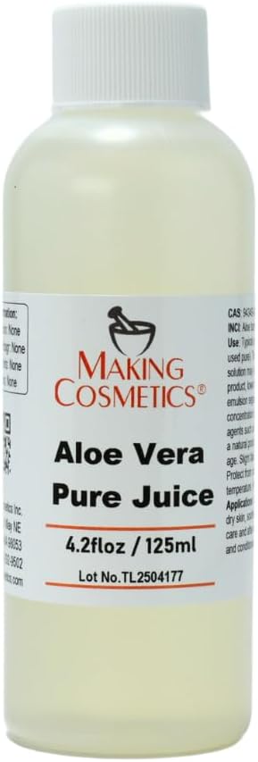 Aloe Vera Pure Juice - 4.2fl oz / 125ml - MakingCosmetics Skin & Hair Care Ingredients