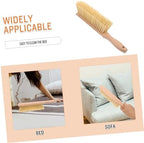 Ciieeo Wooden Bed Brush with Soft Bristles Handheld Cleaning Duster for Dust Removal Beds Windows and Doors Bed Brush for Household Cleaning