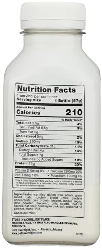 Oats Overnight Birthday Cake Overnight Oats Shake, 2 OZ