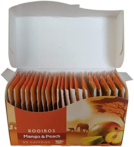 Pickwick Rooibos Tea, Mango & Peach, 20 Bags (2 Gr), 1 Box