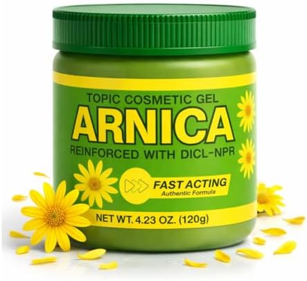 Arnica Flores Gel Pomada 4.23 oz, Natural Arnica Topical Gel for Muscles & Joints, Fast-Absorbing Botanical Massage Gel for Post-Workout & Daily Use, Vegan, Non-GMO
