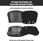 Wheelchairs for Adults,Transport Wheelchair Lightweight Foldable with Removable Cushion,Transport Chair,Ergonomic Travel Wheelchair with Telescopic Handle,Gifts for Grandpa,Black