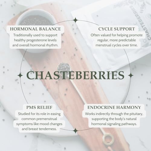 Organic Chasteberry 4 oz. (113g), USDA Certified Organic Chaste Tree Berry, Vitex Berry, Vitex Chasteberry, Chaste Berries, Whole