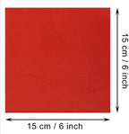 Foil Candy Wrapper 100Pcs 6x6 Inch Aluminum Chocolate Bar Wrapping Paper Sheets for Wedding Birthday Christmas (Red, 6x6)