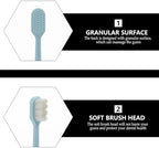 Soft Bristle Manual Toothbrush 4pcs for Adults, Pregnant Women, Ultra-fine Bristles Oral Care Tool, Multi-Color Pack for Sensitive Gums and Daily Teeth Cleaning