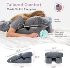 Zomaple Face Down Pillow After Eye Surgery – Memory Foam, Washable Cover, & Ventilated Design – Facedown Pillow for Sleeping, BBL Equipment, Retinal & Vitrectomy Recovery