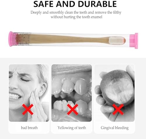 GLEAVI Adult Soft Bristle Toothbrush Travel Teeth Cleaning Oral Care Tool for Gums Care and Daily Use