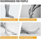 Open Toe Compression Socks for Women Men - 20-30 mmHg Toeless Knee High Compression Stockings for Circulation Support Varicose Vein Shin Splints Swelling
