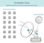 19mm Flange and Duckbill Valve Compatible with Spectra S1 S2 9 Plus Breastpump Replacement to Spectra Pump Parts, Not Original, Replace Accessories.