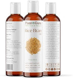 Plant Guru Rice Bran Oil 4 fl. oz. – 100% Pure & Natural Carrier Oil for Skin, Face, Body, and Hair Moisturizing. Great for DIY Creams, Lotions, and Lip Balms.