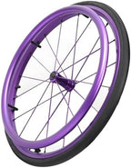Sports Wheelchair Wheels,Lightweight Sports Wheelchair Foldable Wheelchair Aluminium Wheelchair,for Teenagers, Adults, Seniors(24inch,Purple D Wheel)