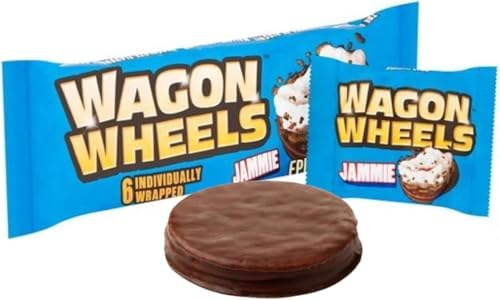 Burtons 6 Jammie Wagon Wheels - Pack of 6