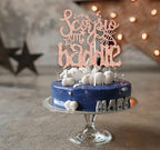 Scorpio Baddie Cake Topper, Big Scorpio Energy, 12 Constellation Zodiac Scorpio Theme Birthday Baby Shower Party Decorations Supplies Rose Gold Glitter