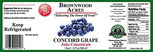 FruitFast - Concord Grape Juice Concentrate "Cold Filled" 2 QUARTS, 64 Day Supply