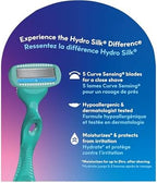Schick Hydro Silk Sensitive Women's Razor Blade Refills, 4 Count | 5-Blade Razors for Women Sensitive Skin | Womens Razor Refills for Sensitive Skin