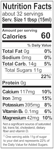 Wholesome Organic Blackstrap Molasses, 16 oz, 1-Pack