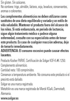 Solgar Folate 666 MCG DFE (Metafolin 400 MCG)