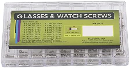 1 Pc Box of Screw, Eyeglasses Repair Kit, Stainless Steel Glasses Sunglasses Spectacles Watch Mini Screws Repair Kit