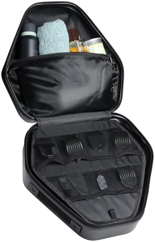 Skull Shaver Pitbull Diamond Travel Case - Durable Glossy Case for Shaver Storage - Compact Organizer - Travel-Friendly Design - Great Gift Idea