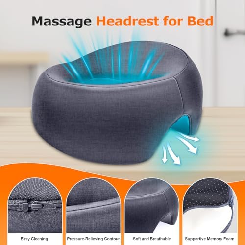 Face Down Pillow, Massage Headrest for Bed, Massage Face Cradle for Bed, BBL Pillow After Surgery Post Eye Surgery (Navy)