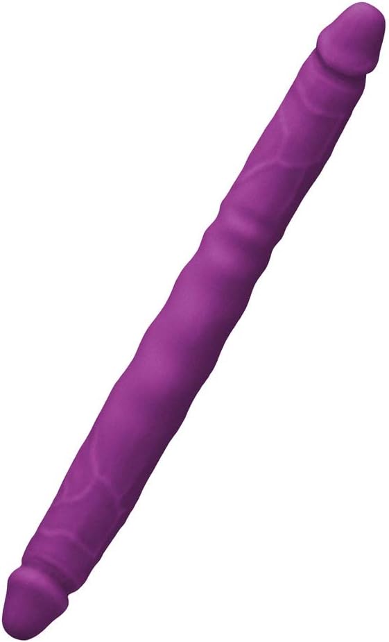Colours - Double Pleasures - 12 Inch Silicone Double Dong (Purple)